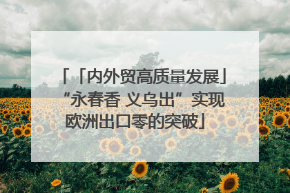 「内外贸高质量发展」“永春香 义乌出”实现欧洲出口零的突破