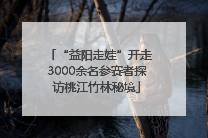 “益阳走娃”开走 3000余名参赛者探访桃江竹林秘境