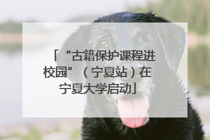 “古籍保护课程进校园”（宁夏站）在宁夏大学启动