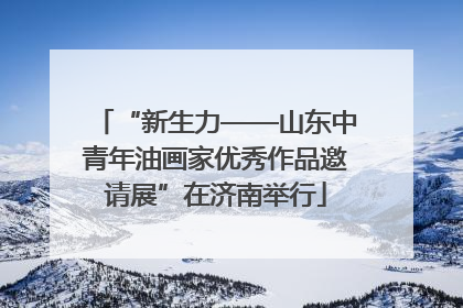 “新生力——山东中青年油画家优秀作品邀请展”在济南举行