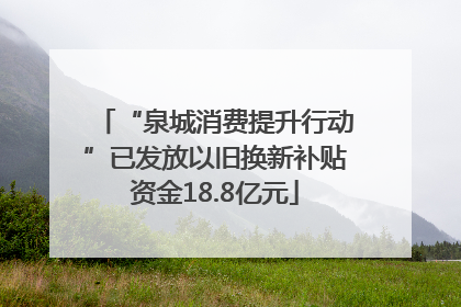 “泉城消费提升行动”已发放以旧换新补贴资金18.8亿元