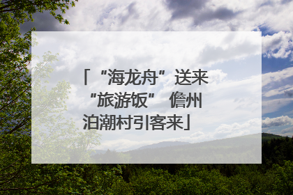 “海龙舟”送来“旅游饭” 儋州泊潮村引客来