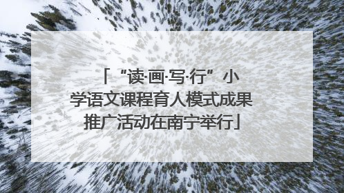 “读·画·写·行”小学语文课程育人模式成果推广活动在南宁举行