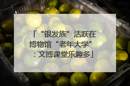 “银发族”活跃在博物馆“老年大学”：文博课堂乐趣多