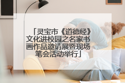 灵宝市《道德经》文化进校园之名家书画作品邀请展暨现场笔会活动举行