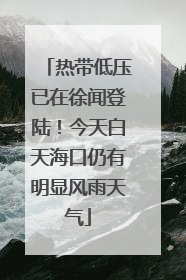 热带低压已在徐闻登陆！今天白天海口仍有明显风雨天气
