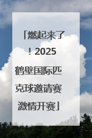 燃起来了！2025鹤壁国际匹克球邀请赛激情开赛