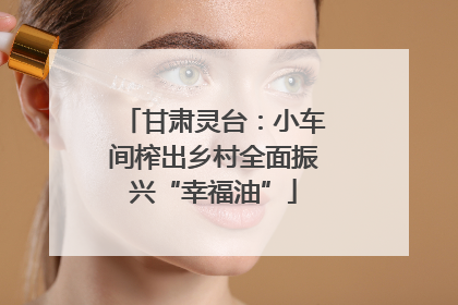 甘肃灵台：小车间榨出乡村全面振兴“幸福油”