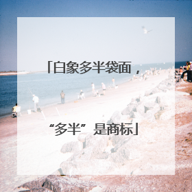 白象多半袋面，“多半”是商标
