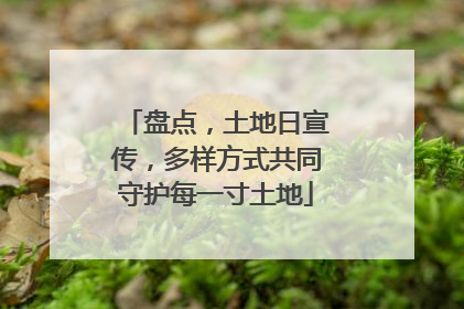 盘点，土地日宣传，多样方式共同守护每一寸土地