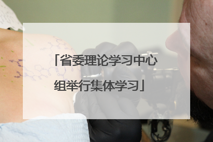 省委理论学习中心组举行集体学习