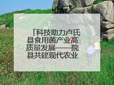 科技助力卢氏县食用菌产业高质量发展——院县共建现代农业科技示范县