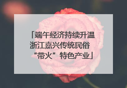 端午经济持续升温 浙江嘉兴传统民俗“带火”特色产业