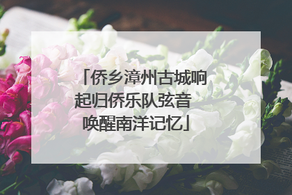 侨乡漳州古城响起归侨乐队弦音 唤醒南洋记忆