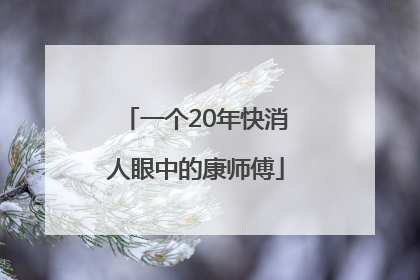一个20年快消人眼中的康师傅