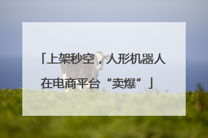 上架秒空，人形机器人在电商平台“卖爆”