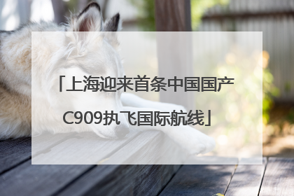 上海迎来首条中国国产C909执飞国际航线