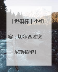 世俱杯丨小组赛：切尔西胜突尼斯希望