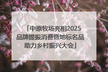 中原牧场亮相2025品牌提振消费暨地标名品助力乡村振兴大会