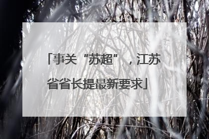 事关“苏超”，江苏省省长提最新要求