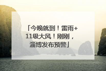 今晚就到！雷雨+11级大风！刚刚，淄博发布预警
