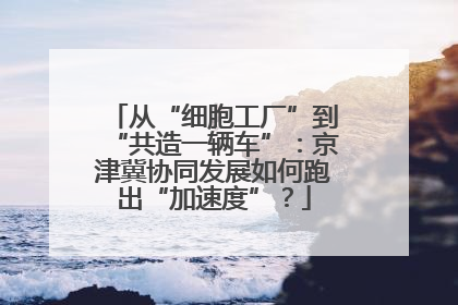 从“细胞工厂”到“共造一辆车”：京津冀协同发展如何跑出“加速度”？