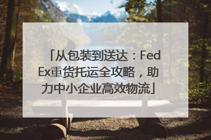 从包装到送达：FedEx重货托运全攻略，助力中小企业高效物流