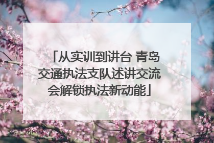 从实训到讲台 青岛交通执法支队述讲交流会解锁执法新动能