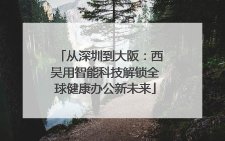 从深圳到大阪：西昊用智能科技解锁全球健康办公新未来