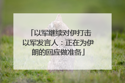 以军继续对伊打击 以军发言人：正在为伊朗的回应做准备