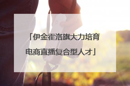伊金霍洛旗大力培育电商直播复合型人才