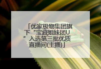 优家极物集团旗下“宝藏姐妹团U”入选第三批优质直播间(主播)