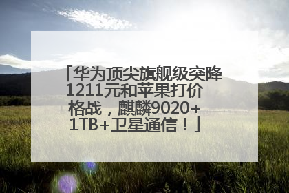 华为顶尖旗舰级突降1211元和苹果打价格战，麒麟9020+1TB+卫星通信！
