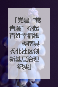党建“常青藤”牵起百姓幸福线——桦南县秀北社区创新基层治理纪实