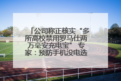 公司称正核实“多所高校禁用罗马仕两万毫安充电宝” 专家：预防手机没电选中等体积产品即可