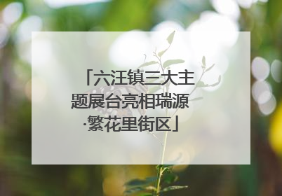 六汪镇三大主题展台亮相瑞源·繁花里街区