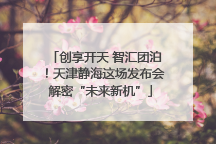 创享开天 智汇团泊！天津静海这场发布会解密“未来新机”