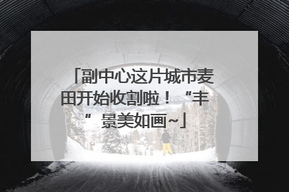 副中心这片城市麦田开始收割啦！“丰”景美如画~