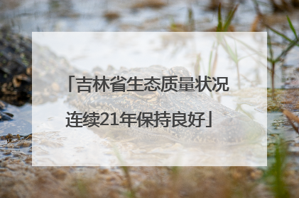 吉林省生态质量状况连续21年保持良好