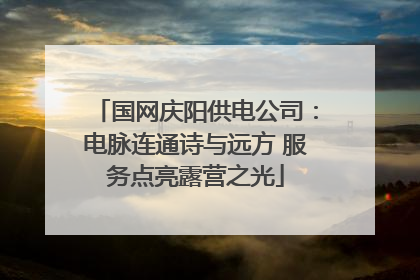 国网庆阳供电公司：电脉连通诗与远方 服务点亮露营之光