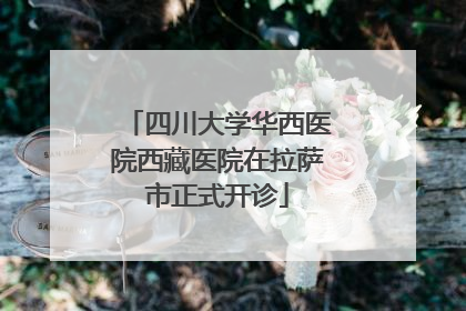 四川大学华西医院西藏医院在拉萨市正式开诊
