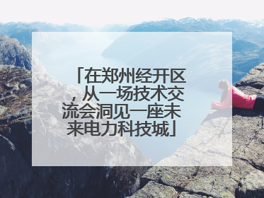 在郑州经开区，从一场技术交流会洞见一座未来电力科技城