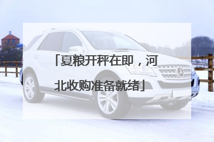 夏粮开秤在即，河北收购准备就绪