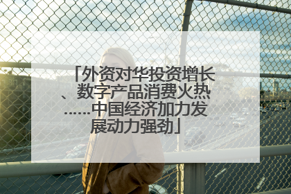 外资对华投资增长、数字产品消费火热……中国经济加力发展动力强劲