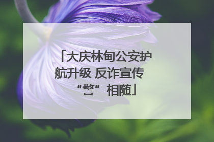 大庆林甸公安护航升级 反诈宣传“警”相随