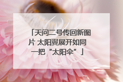 天问二号传回新图片 太阳翼展开如同一把“太阳伞”