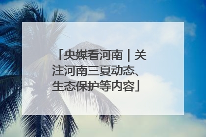 央媒看河南｜关注河南三夏动态、生态保护等内容