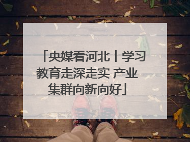 央媒看河北丨学习教育走深走实 产业集群向新向好