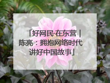 好网民·在东营｜陈亮：拥抱网络时代 讲好中国故事