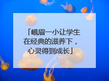 峨眉一小让学生在经典的滋养下，心灵得到成长